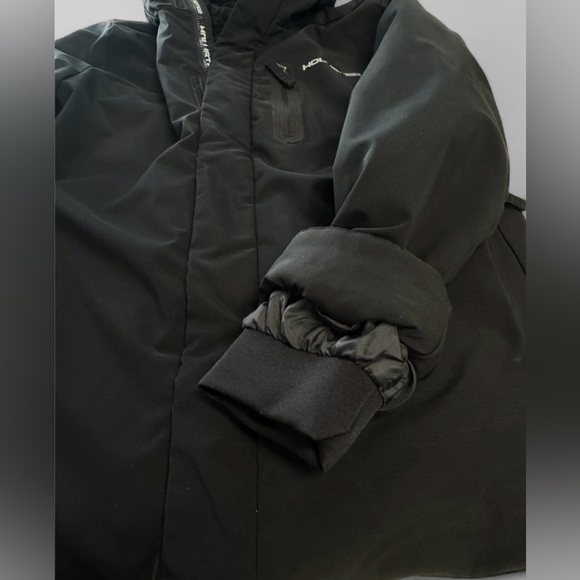 Hollister Black Faux Fur-Lined All Weather Jacket Jacket Unisex XS - Picture 7 of 8